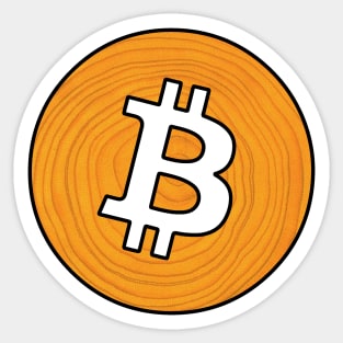 Bitcoin Cryptocurrency Crypto Cash BTC Logo Sticker